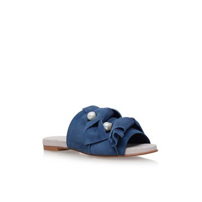 Blue naomi flat sandals